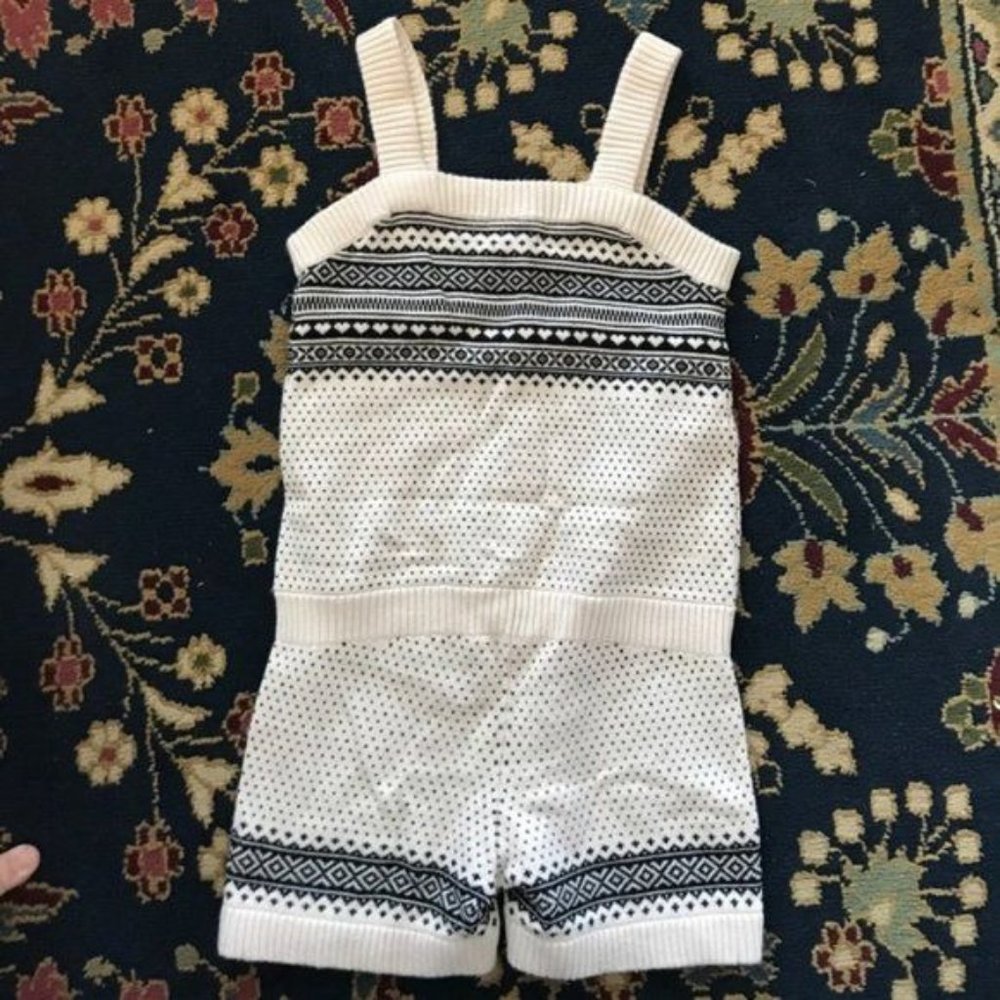 GAP Fair Isle Knit Baby Romper Jumper Playsuit - Picture 4 of 4